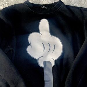 Mickey Mouse Middle finger sweatshirt